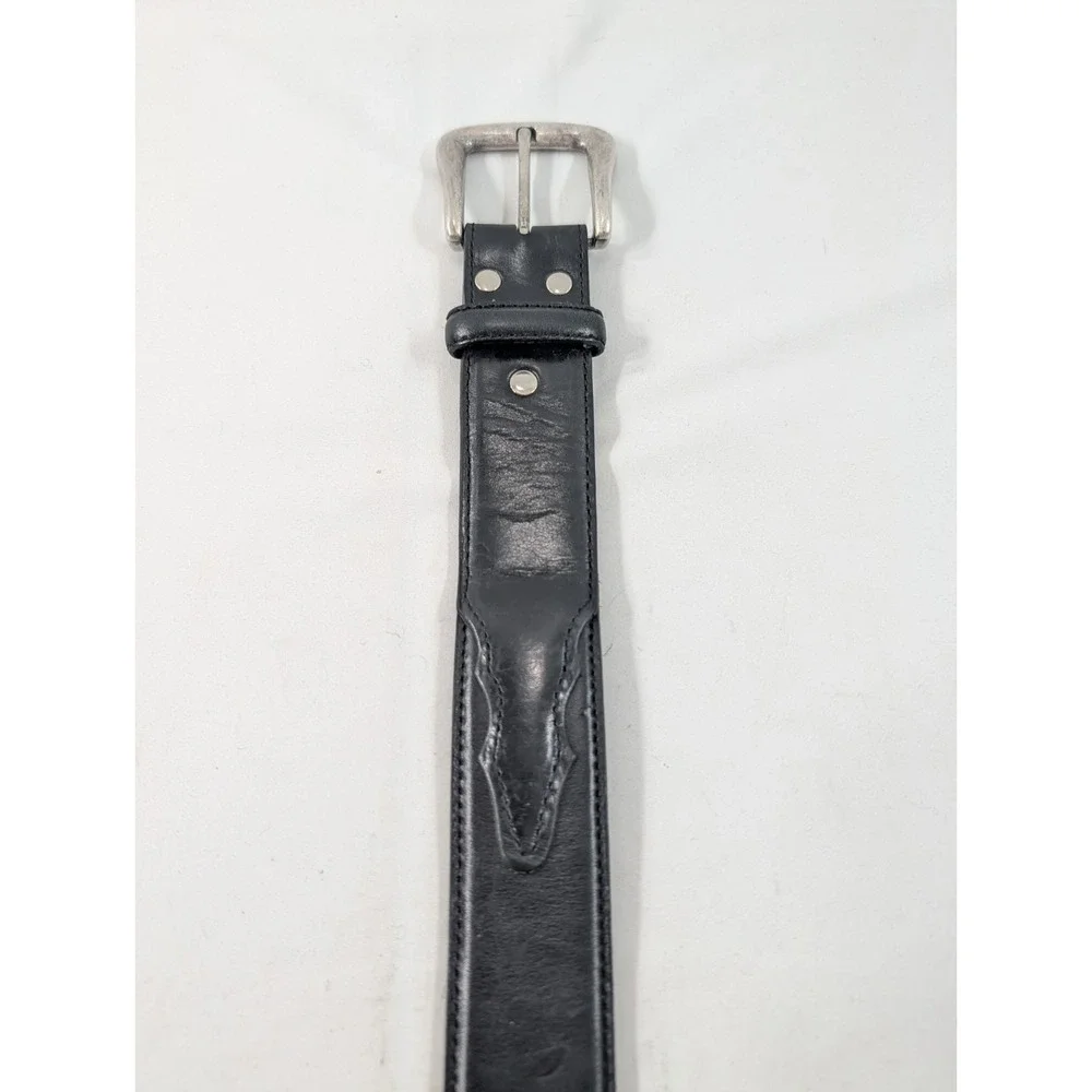Black‎ Genuine Leather Nocona Silver Pendent 32